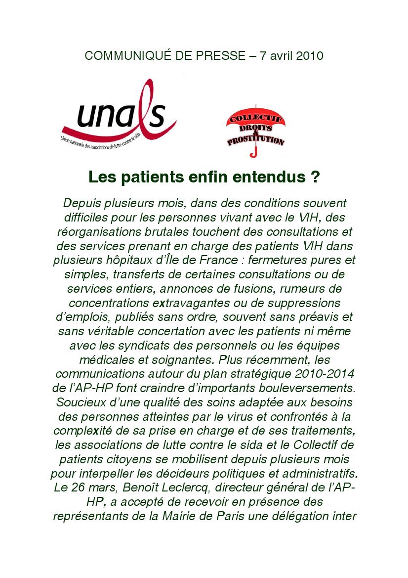 prostituées et vih